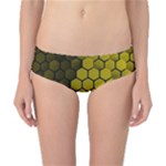 Yellow Hexagons 3d Art Honeycomb Hexagon Pattern Classic Bikini Bottoms