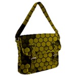 Yellow Hexagons 3d Art Honeycomb Hexagon Pattern Buckle Messenger Bag