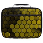 Yellow Hexagons 3d Art Honeycomb Hexagon Pattern Full Print Lunch Bag