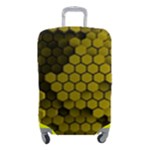 Yellow Hexagons 3d Art Honeycomb Hexagon Pattern Luggage Cover (Small)