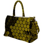 Yellow Hexagons 3d Art Honeycomb Hexagon Pattern Duffel Travel Bag