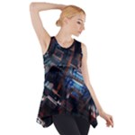 Fractal Cube 3d Art Nightmare Abstract Side Drop Tank Tunic