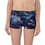 Fractal Cube 3d Art Nightmare Abstract Reversible Boyleg Bikini Bottoms