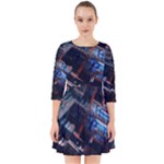 Fractal Cube 3d Art Nightmare Abstract Smock Dress