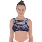 Fractal Cube 3d Art Nightmare Abstract Bandaged Up Bikini Top