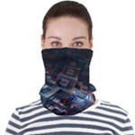 Fractal Cube 3d Art Nightmare Abstract Face Seamless Bandana (Adult)