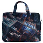 Fractal Cube 3d Art Nightmare Abstract MacBook Pro 16  Double Pocket Laptop Bag 