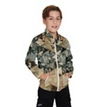 Triangle Geometry Colorful Fractal Pattern Kids  Windbreaker