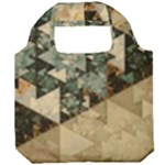 Triangle Geometry Colorful Fractal Pattern Foldable Grocery Recycle Bag