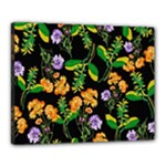 Flowers Pattern Art Floral Texture Canvas 20  x 16  (Stretched)