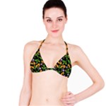 Flowers Pattern Art Floral Texture Classic Bikini Top