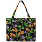 Flowers Pattern Art Floral Texture Mini Tote Bag
