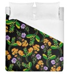 Flowers Pattern Art Floral Texture Duvet Cover (Queen Size)