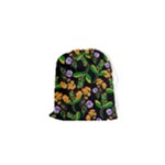 Flowers Pattern Art Floral Texture Drawstring Pouch (XS)