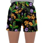 Flowers Pattern Art Floral Texture Sleepwear Shorts