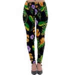 Flowers Pattern Art Floral Texture Lightweight Velour Leggings