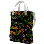 Flowers Pattern Art Floral Texture Canvas Messenger Bag