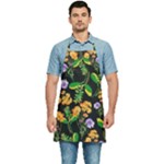 Flowers Pattern Art Floral Texture Kitchen Apron