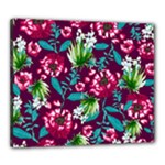 Flowers Pattern Art Texture Floral Canvas 24  x 20  (Stretched)