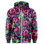 Flowers Pattern Art Texture Floral Men s Zipper Hoodie