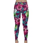 Flowers Pattern Art Texture Floral Classic Yoga Leggings