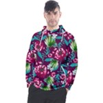 Flowers Pattern Art Texture Floral Men s Pullover Hoodie