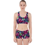Flowers Pattern Art Texture Floral Work It Out Gym Set