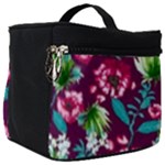 Flowers Pattern Art Texture Floral Make Up Travel Bag (Big)