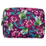 Flowers Pattern Art Texture Floral Make Up Pouch (Medium)