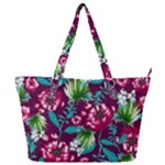 Flowers Pattern Art Texture Floral Full Print Shoulder Bag