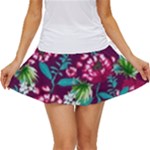 Flowers Pattern Art Texture Floral Women s Skort