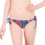 Floral Pattern Abstract Colorful Flow Oriental Spring Summer Bikini Bottoms