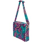 Floral Pattern Abstract Colorful Flow Oriental Spring Summer Cross Body Office Bag