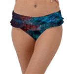 Fractal Art Spiral Ornaments Pattern Frill Bikini Bottoms