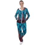 Fractal Art Spiral Ornaments Pattern Women s Tracksuit