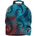 Fractal Art Spiral Ornaments Pattern Mini Full Print Backpack