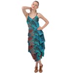 Fractal Art Spiral Ornaments Pattern Layered Bottom Dress