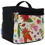 Colorful Flowers Pattern Make Up Travel Bag (Big)