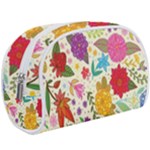 Colorful Flowers Pattern Make Up Case (Large)