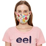 Colorful Flowers Pattern Cloth Face Mask (Adult)