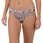 Violet Floral Pattern Flowers Vintage Flora Patterns Band Bikini Bottoms