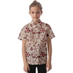 Violet Floral Pattern Flowers Vintage Flora Patterns Kids  Short Sleeve Shirt