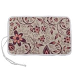 Violet Floral Pattern Flowers Vintage Flora Patterns Pen Storage Case (M)