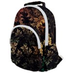 Fractal Patterns Gradient Colorful Rounded Multi Pocket Backpack