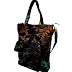 Fractal Patterns Gradient Colorful Shoulder Tote Bag