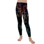 Fractal Patterns Gradient Colorful Kids  Lightweight Velour Leggings