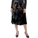 Fractal Patterns Gradient Colorful Classic Velour Midi Skirt 
