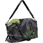 Leaves Floral Pattern Nature Canvas Crossbody Bag