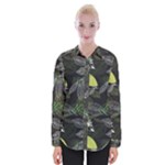 Leaves Floral Pattern Nature Womens Long Sleeve Shirt