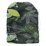 Leaves Floral Pattern Nature Drawstring Pouch (3XL)